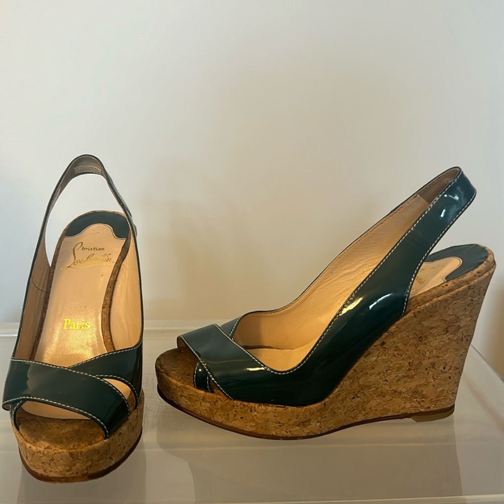 Christian Louboutin sling back heel